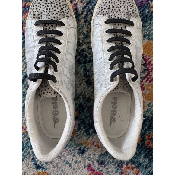 Gola Orchid II Cheetah and‎ Silver Sneakers Women's Size 10 CLA466 - Picture 3 of 9